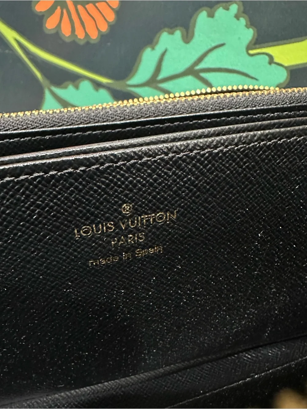 Louis Vuitton M62296 Epi Blooming Flowers Zippy Wallet Black
